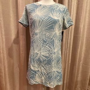 NEW Slate Blue Cream Dress Casual or Professional